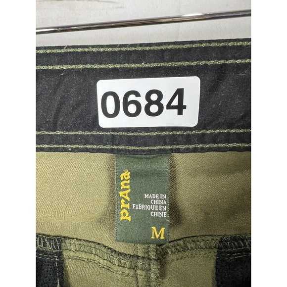 PRANA Pants Womens Medium Green Pillar Cropped Capri Pockets Hiking Excellent - Picture 8 of 9